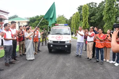 manipur governor donates ambulance to ircs senapati branch