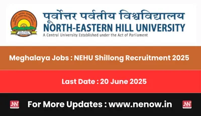 meghalaya jobs   nehu shillong recruitment 2025