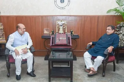 manipur cm meets gadkari  urges to expedite highway construction works
