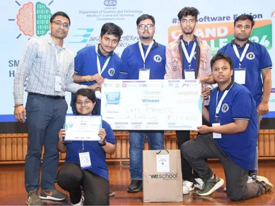 assam  girijananda chowdhury university students bag 1st prize in smart india hackathon