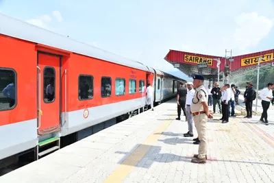 new rail line in mizoram  overwhelming response to rajdhani express