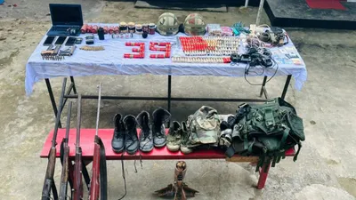 manipur  huge arms cache seized by security forces after clash with militants