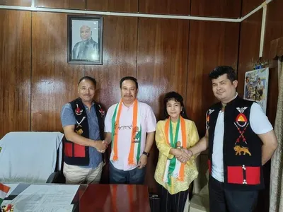 six leaders join congress in nagaland