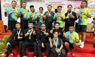 manipur police display sporting excellence in lucknow  return with 26 medals