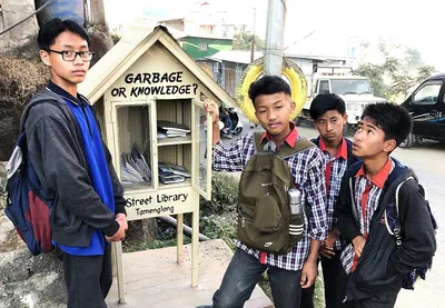 manipur’s street libraries attract visitors to tamenglong town