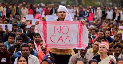 anti caa protests erupt in assam  police threaten legal action against agitators