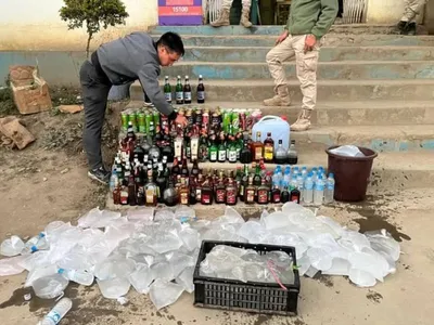 manipur police crack down on illicit liquor operations in churachandpur