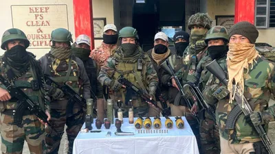 manipur  huge cache of arms and ammo recovered in joint operation