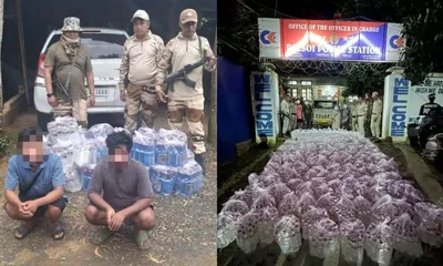 manipur police arrest five for illegally transporting over 2 000 litres of dic liquor
