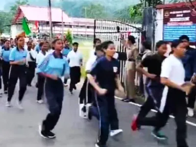 guwahati ncc cadets celebrates ‘national sports day’ with inspiring ‘run for fun’