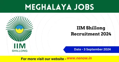 meghalaya jobs   iim shillong recruitment 2024