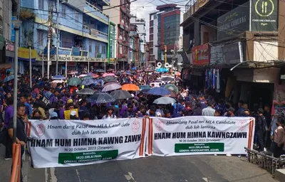 mizoram  mzp stage rally to protest meriam l  hrangchal’s candidacy