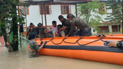 indian army  assam rifles aid cyclone remal victims in mizoram and manipur