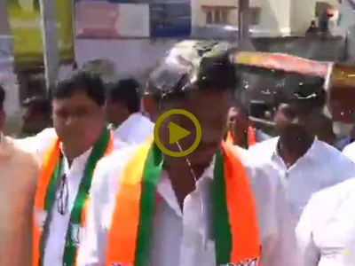 karnataka bjp mla munirathna egged in bengaluru