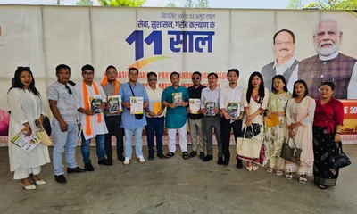 bjym arunachal lauds pm modi s 11 years of leadership  highlights state progress