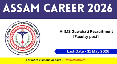 assam career 2026   aiims guwahati recruitment  faculty post 