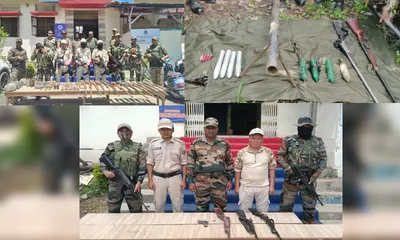 manipur  security forces recover huge cache of arms  ammunition  and ieds