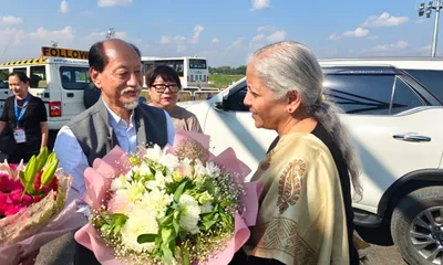 fm nirmala sitharaman visits nagaland to review central schemes  development projects