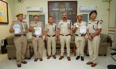 manipur police  assam rifles shine at all india police games with multiple medals