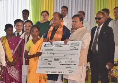 assam cm lays foundation stone for projects worth rs  448 crore in udalguri