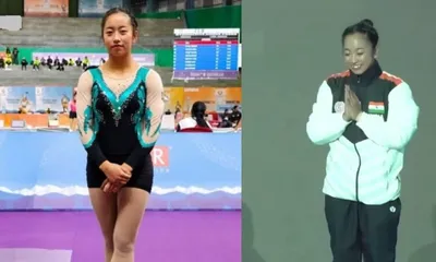 manipur s ariha pangambam wins india s first senior women s asian aerobic gymnastics gold