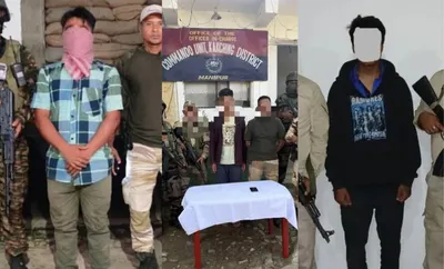 manipur  three kcp pwg  uppk cadres arrested
