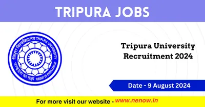 tripura jobs   tripura university recruitment 2024