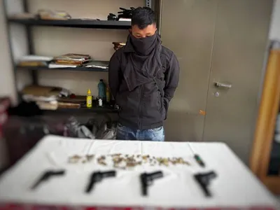 manipur man arrested in tripura while attempting to smuggle arms into bangladesh