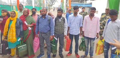 tripura  12 bangladeshi nationals repatriated after two years in jail