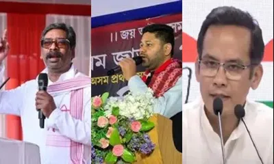 assam opposition eyes jmm alliance  congress  ajp leaders meet hemant soren in ranchi