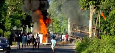 zubeen garg case  section 163 imposed after violence erupts in assam’s baksa