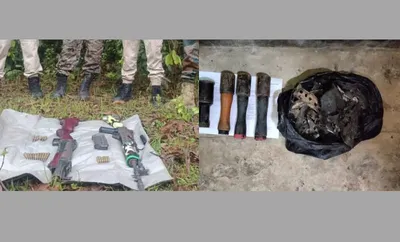 manipur  major arms and explosives seized from insurgent camps