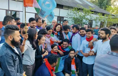 assam  aasu  nsui win key posts in gauhati university students’ body polls