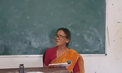 fourteen years after retirement  this tripura teacher never left the classroom