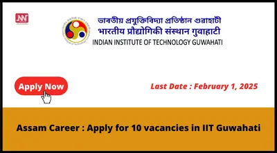 assam career   apply for 10 vacancies in iit guwahati