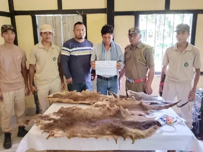 arunachal man arrested with four otter skins in assam’s dhemaji