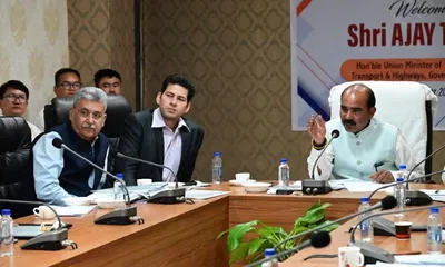 manipur  union minister ajay tamta visits churachandpur  reviews development projects