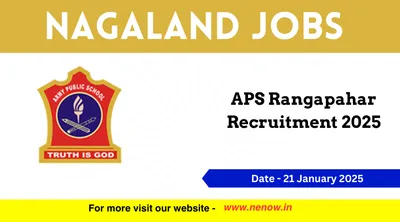 nagaland jobs   aps rangapahar recruitment 2025