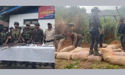 manipur  ahead of pm modi visit  cache of arms recovered in last 24 hours