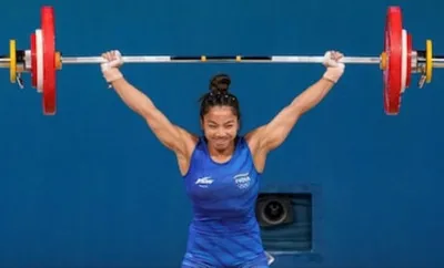 mirabai chanu wins gold at commonwealth weightlifting championships with 193 kg total