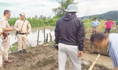 manipur  heavy rain triggers floods  landslides as nambol river embankment breaches in bishnupur
