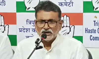 tripura congress chief slams bjp over vande mataram celebration amid protests