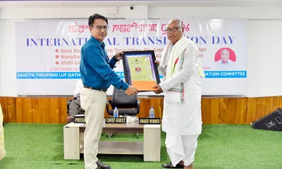 manipur  eminent writer conferred translation award