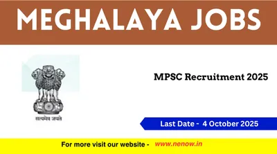 meghalaya jobs   mpsc recruitment 2025  23 vacancies 