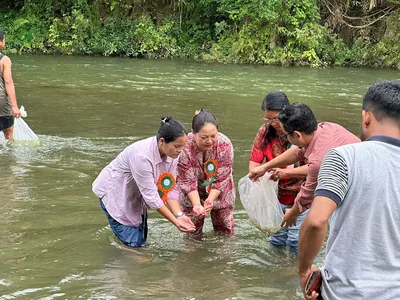 manipur conducts river ranching programme in seven districts