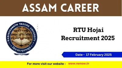 assam career   rtu hojai recruitment 2025