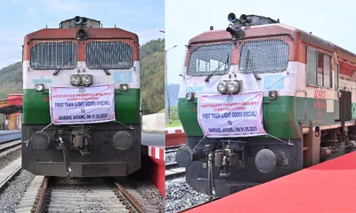 northeast frontier railway connects aizawl to rail network with first ever trial run