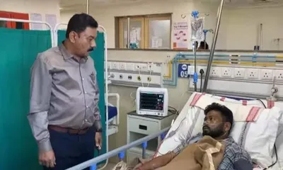assam minister ranjeet kumar dass visits injured baksa youths at aiims guwahati