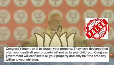 fact check  pm modi s claim of congress property confiscation is false