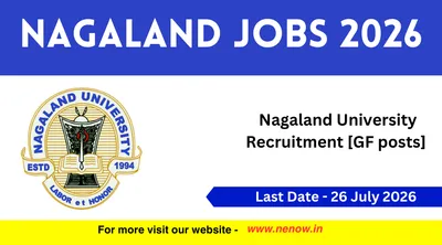 nagaland jobs 2026   nagaland university recruitment  gf posts 